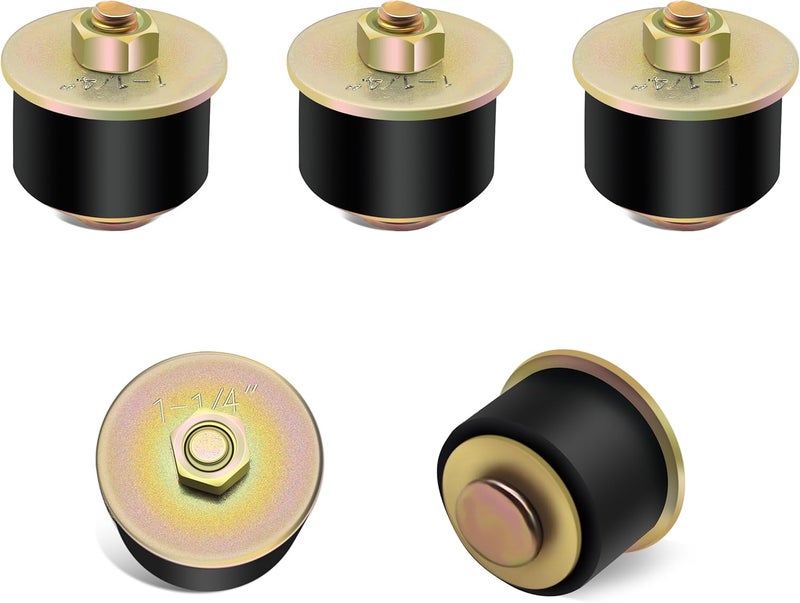 Siptenk 1-1/4" Freeze Rubber Expansion Plug 5 pcs, Automotive Rubber Expandable Freeze Plugs for Engine - Image 1